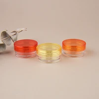 50pcs 3g5g cosmetic sifter jars pot box nail art cosmetic bead storage makeup cream plastic container round refillable bottles