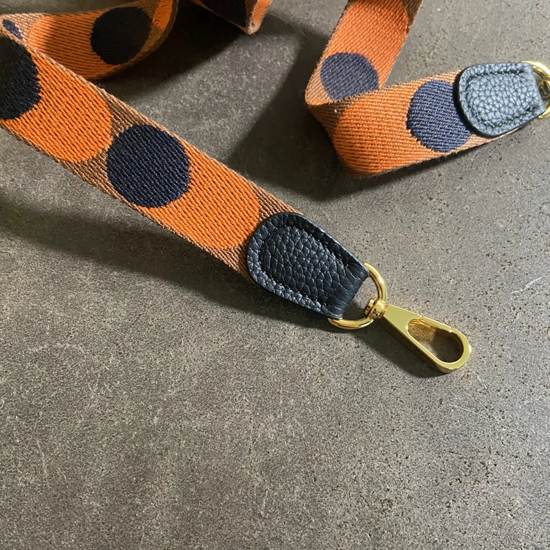 Evelyn Bag With Shoulder Strap Color Woven Canvas Shoulder Strap All-match Leather Diagonal Bag Strap Accessories