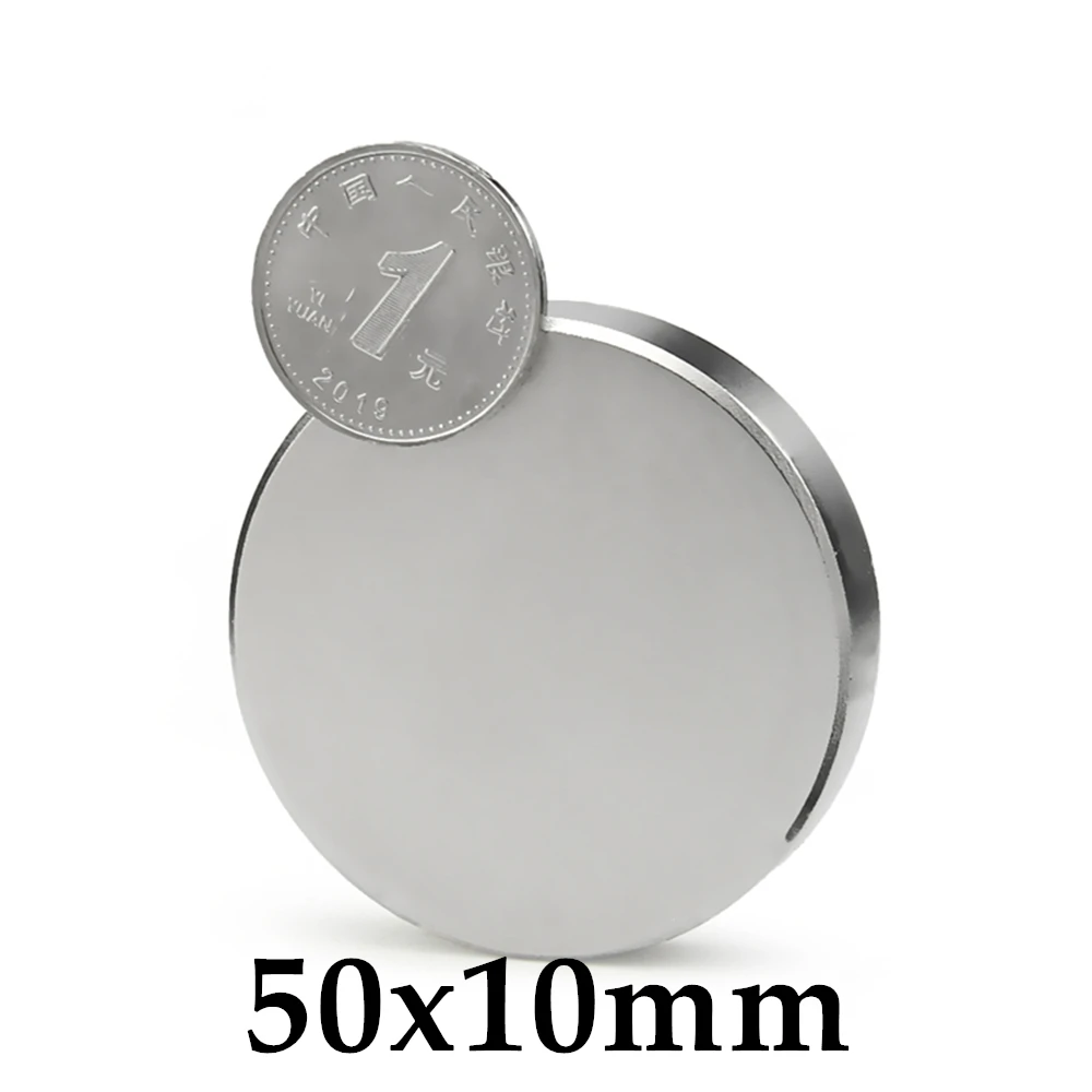 

1pcs Neodymium N35 Dia 50mm X 10mm Strong Magnets Tiny Disc NdFeB Rare Earth For Crafts Models Fridge Sticking magnet 50x10mm