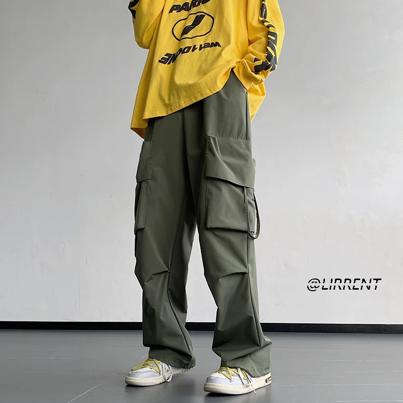 

Брюки-карго для мужчин и женщин, уличная одежда, джоггеры, повседневные уличные модные спортивные штаны с большими карманами