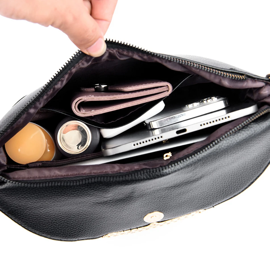 New Trendy High Quality Soft Leather Crossbody Bag for Women Luxury Handbags Women Bags Designer Female Casual Shoulder Bag Sac