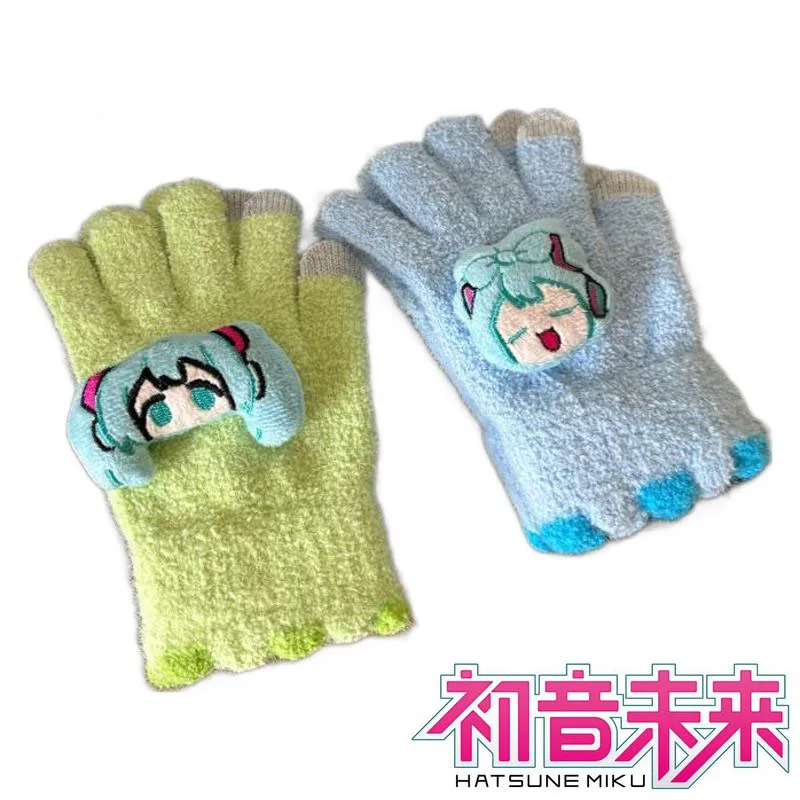 Фигурка японского аниме Хацунэ Мику перчатки с сенсорным экраном для детей