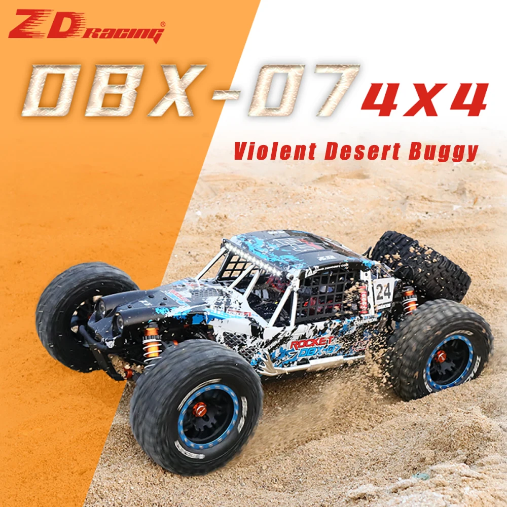 

ZD RACING DBX-07 1/7 Desert Truck 4WD Off-road Buggy 80km/h Power 6S Brushless RC Remote Control Car Vehicle RTR Toy Boy Gift