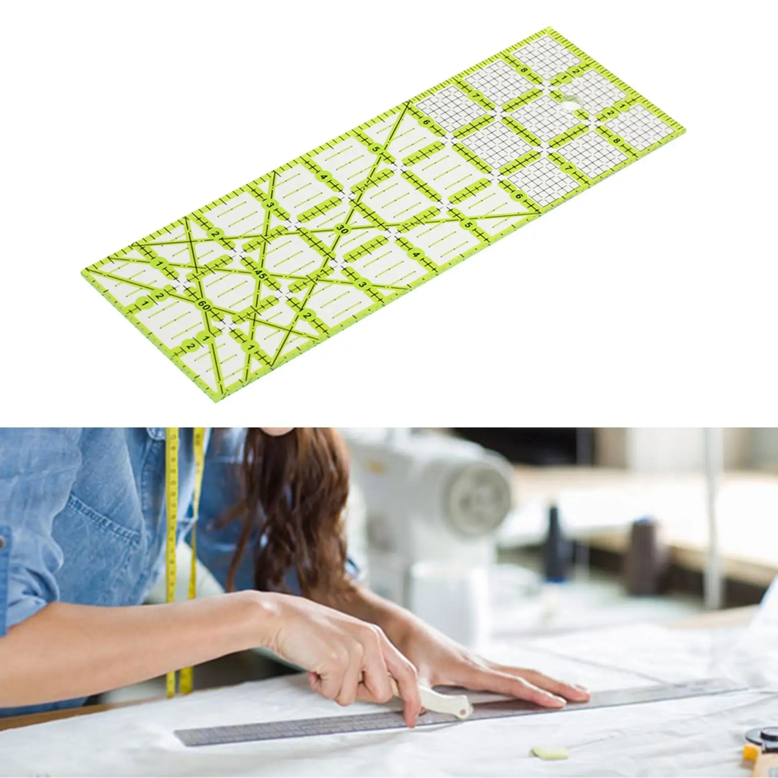 Акриловая линейка для квилтинга домашних швейных принадлежностей