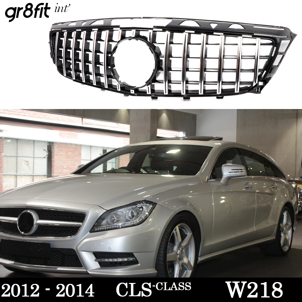 

Panamericana GTS Style ABS Front Radiator Grill Grille for Mercedes CLS Class W218 C218 X218 2012 - 2014 CLS400 CLS550 CLS500