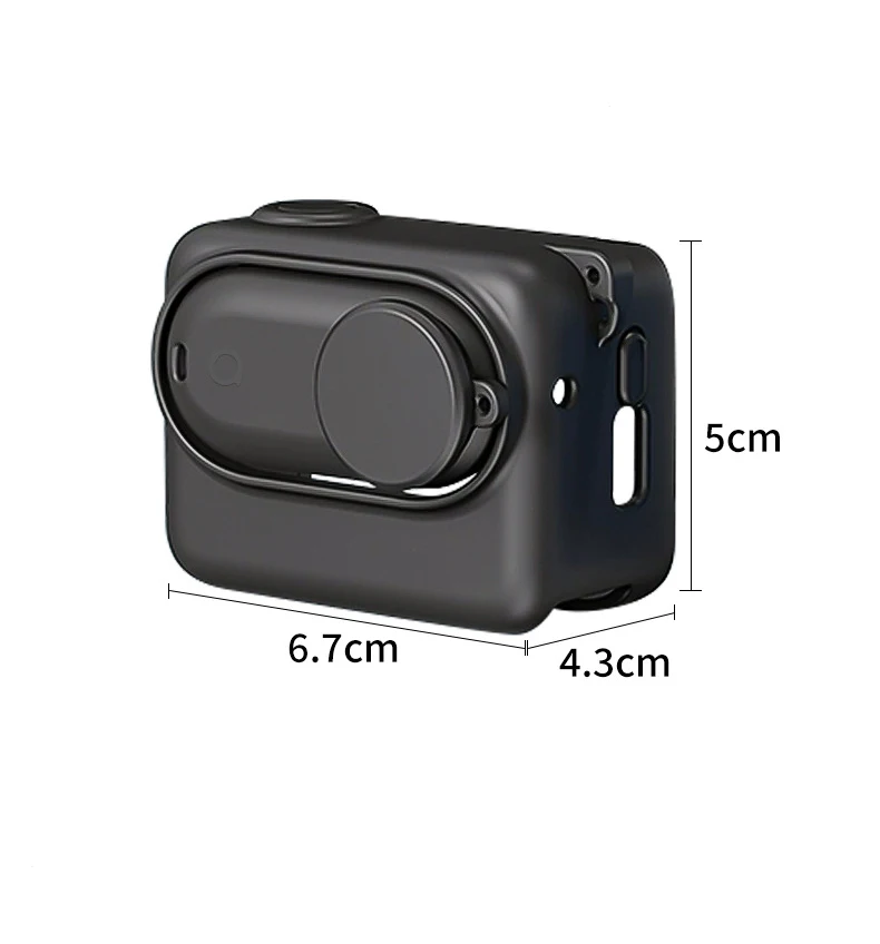 Фото Аксессуары для Insta360 GO 3S GO3S, мягкий чехол + крышка объектива, резиновая силиконовая силикагелевая защита корпуса для Insta 360 go3S №4