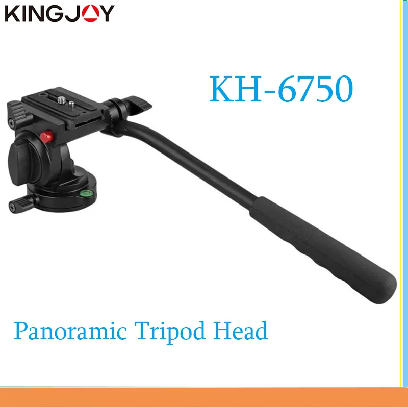 

KINGJOY KH-6750 Panoramic Tripod Head Hydraulic Fluid Video Head Tripod Head Ball Head Rotating Panoramic BallHead And Monopod