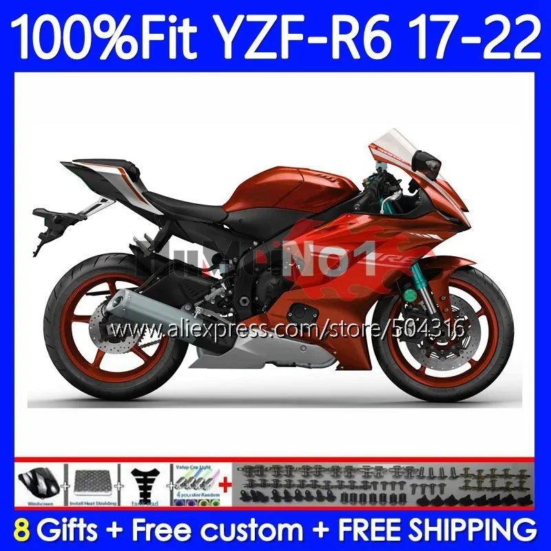 

OEM Корпус для YAMAHA YZF R6 600 R 6 CC YZF600 YZFR6 17 18 19 157MC.19 YZF-R6 2017 2018 2019 инъекция обтекатель Оранжевый Новый