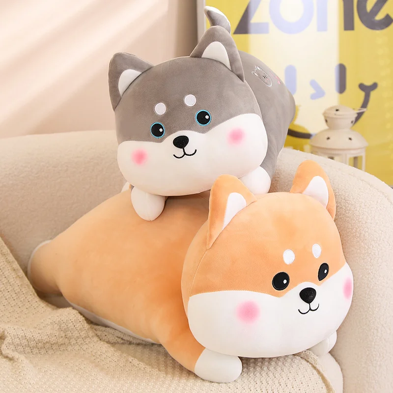 

Lovely Fat Husky Dog Plush Pillow Toy Stuffed Soft Cartoon Puppy Pillow Cushion Cute Soft Kids Toys for Girls Gifts Home Decor