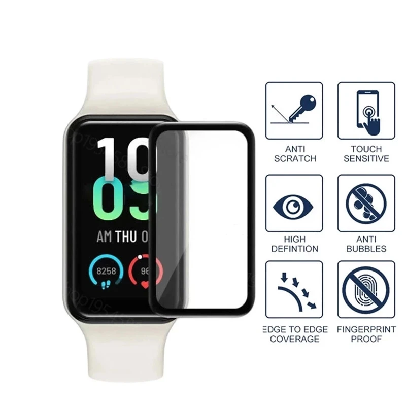 

Screen Protector Film for Huami Amazfit Band 7 Display Full Cover Soft 3D Curved Composite Flexible Protective Films Guard Parts