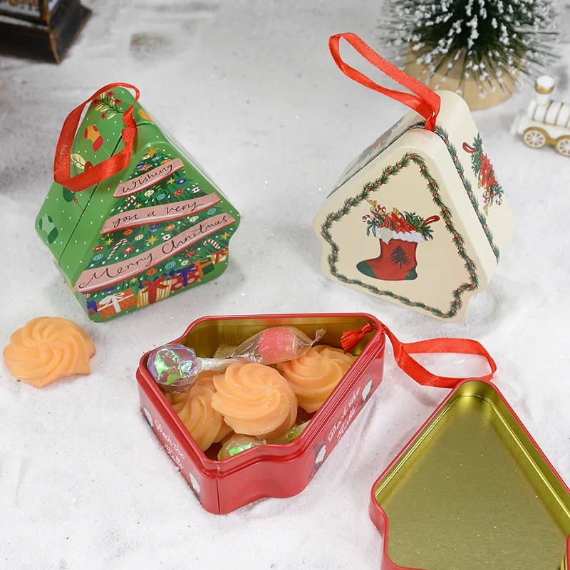 6-цветная банка для рождественской елки праздничные мультяшные металлические