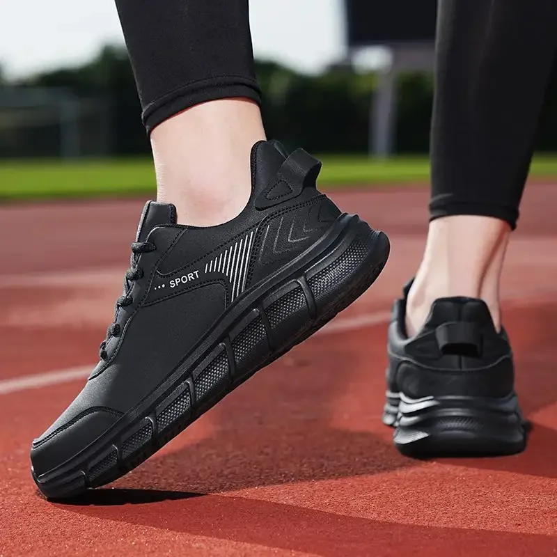 

Chef Shoes Men's Spring Black Sports Board Shoes Kitchen Working Labor Protection Trendy Shoes Summer Casual Leather Shoes