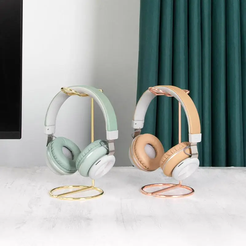

Headphone Stand Holder Rack Universal Metal Headset HolderHeadset Holder Hanger for Desk Display Headphone Accessories
