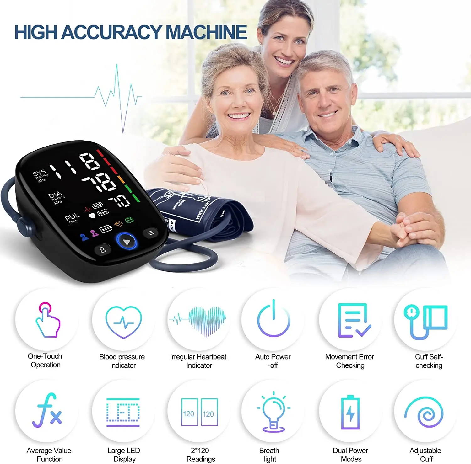 Автоматический монитор артериального давления Kingclinic