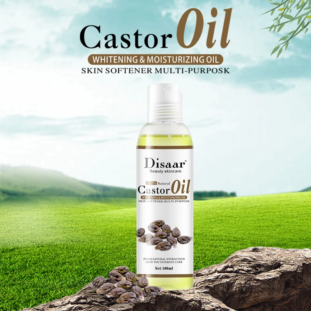 

Disaar 100ml Castor Oil Body Oil Repair Skin Massage Essential Oil Moisturizing Whitening Lighten Fine Lines Spots Skincare