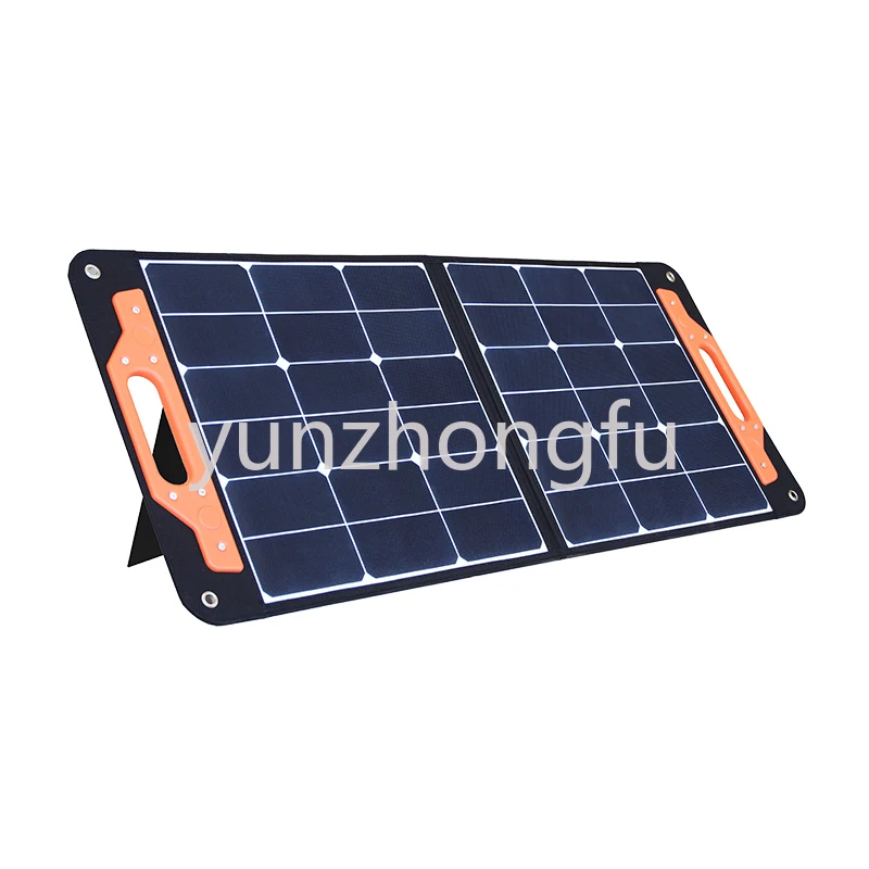 

Уличная Водонепроницаемая складная солнечная панель ETFE 100 Вт, Высокоэффективная солнечная панель с магнитными ручками и функцией подставк...
