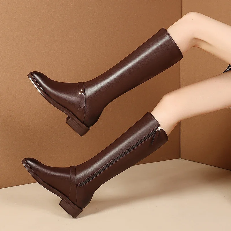 Дропшиппинг ботинки с металлической пряжкой в стиле ретро узкие рыцарские