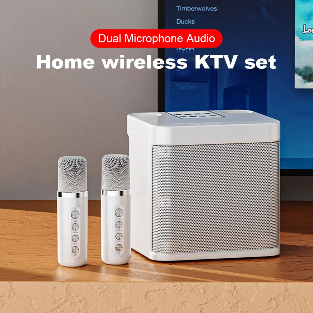 Портативный профессиональный караоке-микрофон 100 Вт Bluetooth-динамик умный внешний