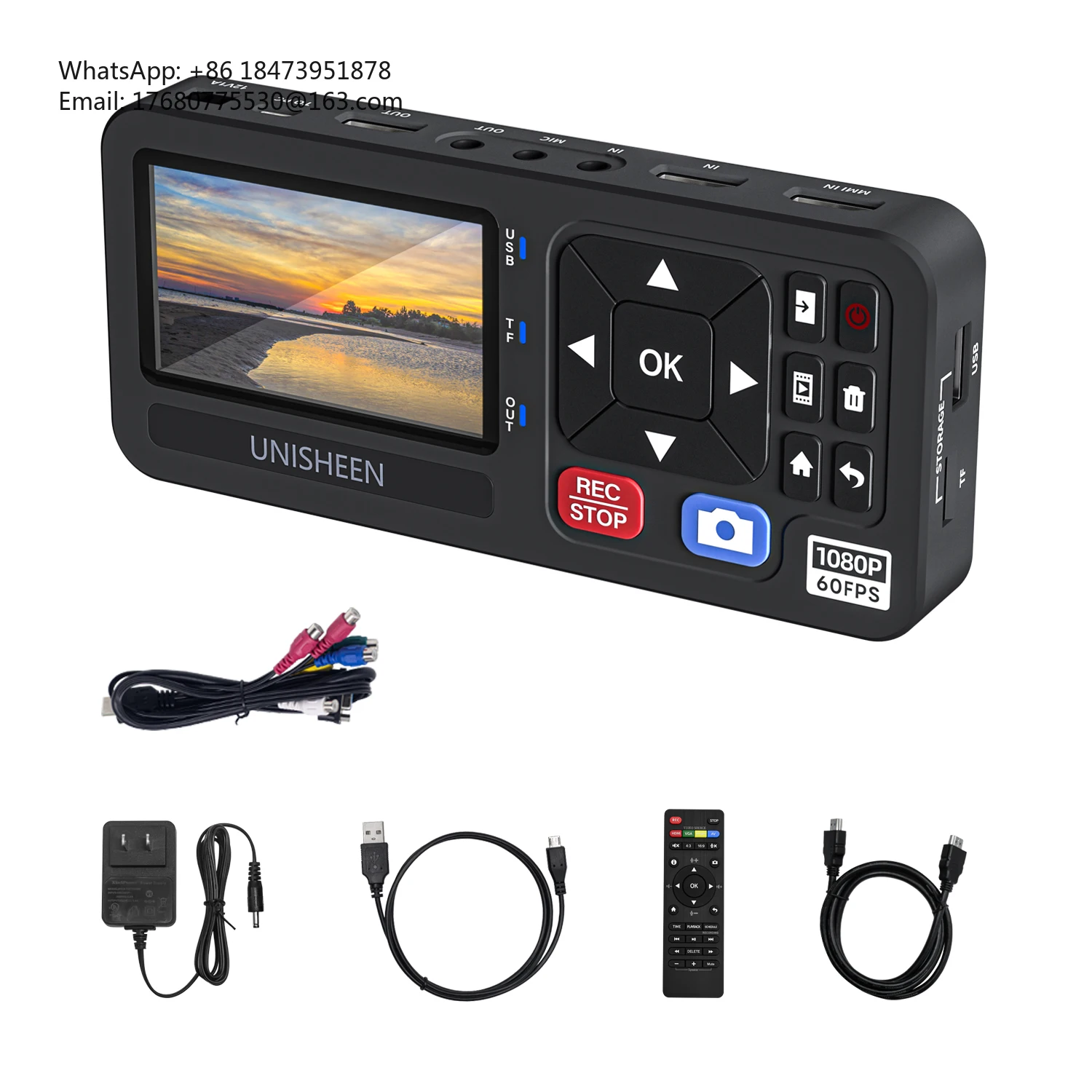 Производитель Мини-размера Автономный эндоскоп Переключаемый видеорегистратор