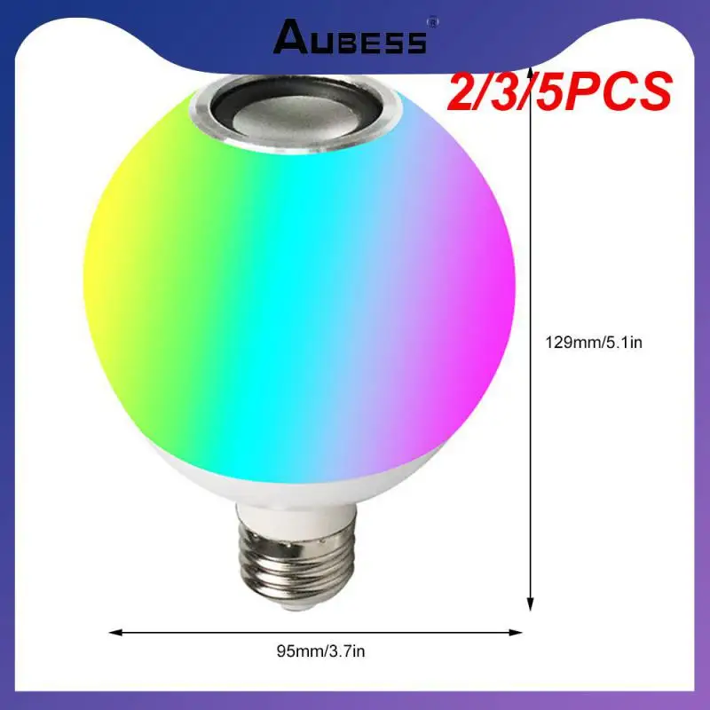 

2/3/5PCS 12w Led Rgb Sound Box Musical Lights Remote Control bluetooth-compatible Sound Bulb Lamp Smart Home Wireless