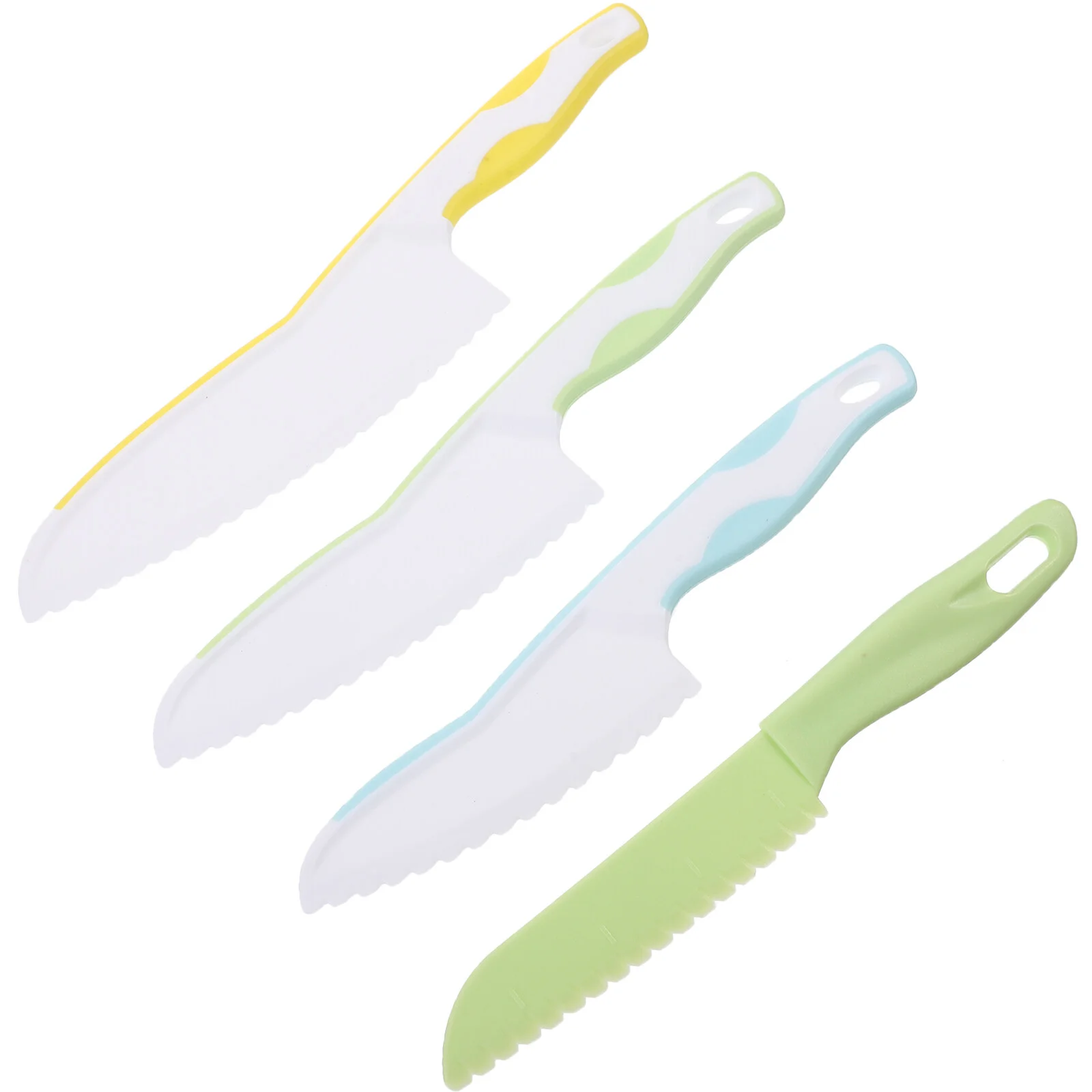 

4 Pcs Vegetable Small Fruit Multi-use Plastic Kid Tools Bread Knife Household Kids Safety Toddlers Cutting Child