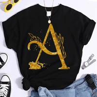summer 2022 new fashion 26 english alphabet graphic t shirts women funny tshirts casual short sleeves tops tees feamle clothing
