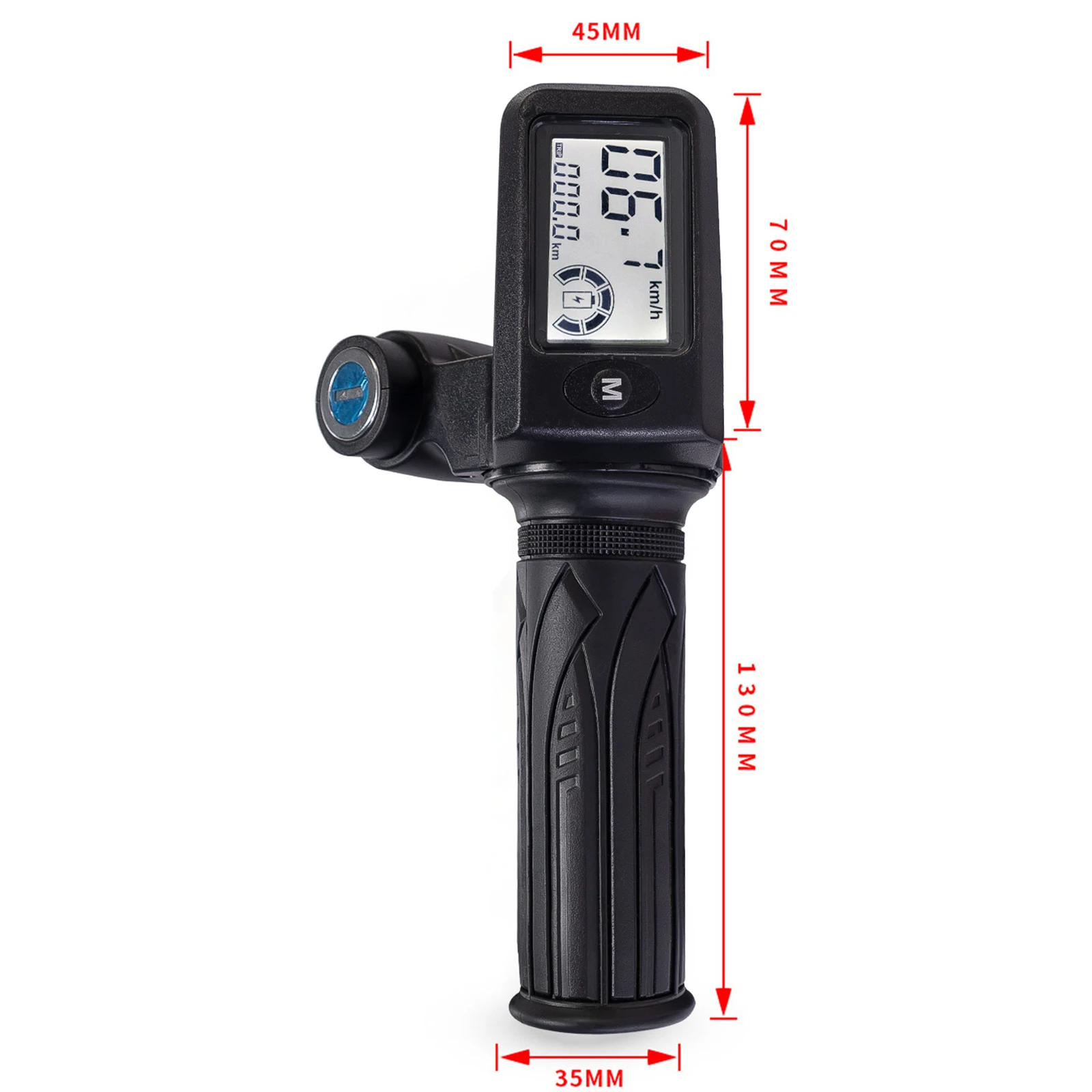 Дроссельная заслонка для электрического велосипеда 24-72 В со светодиодным