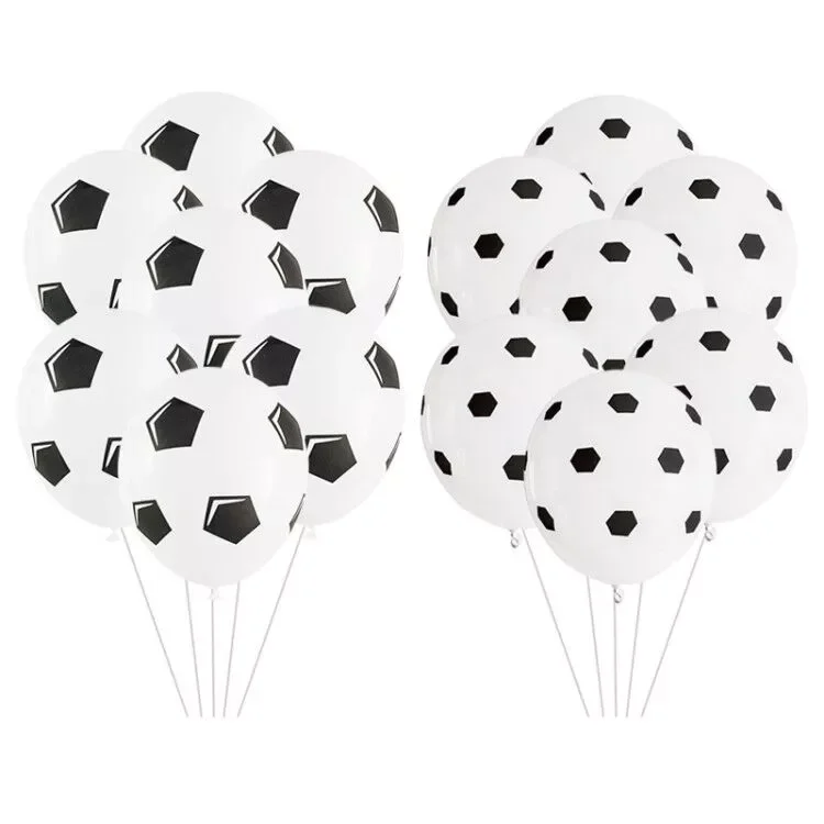 

10pcs/lot 12inch Thickened Latex Soccer Balloons Football Party Decoration For Kids Football Party Children's Toys Football