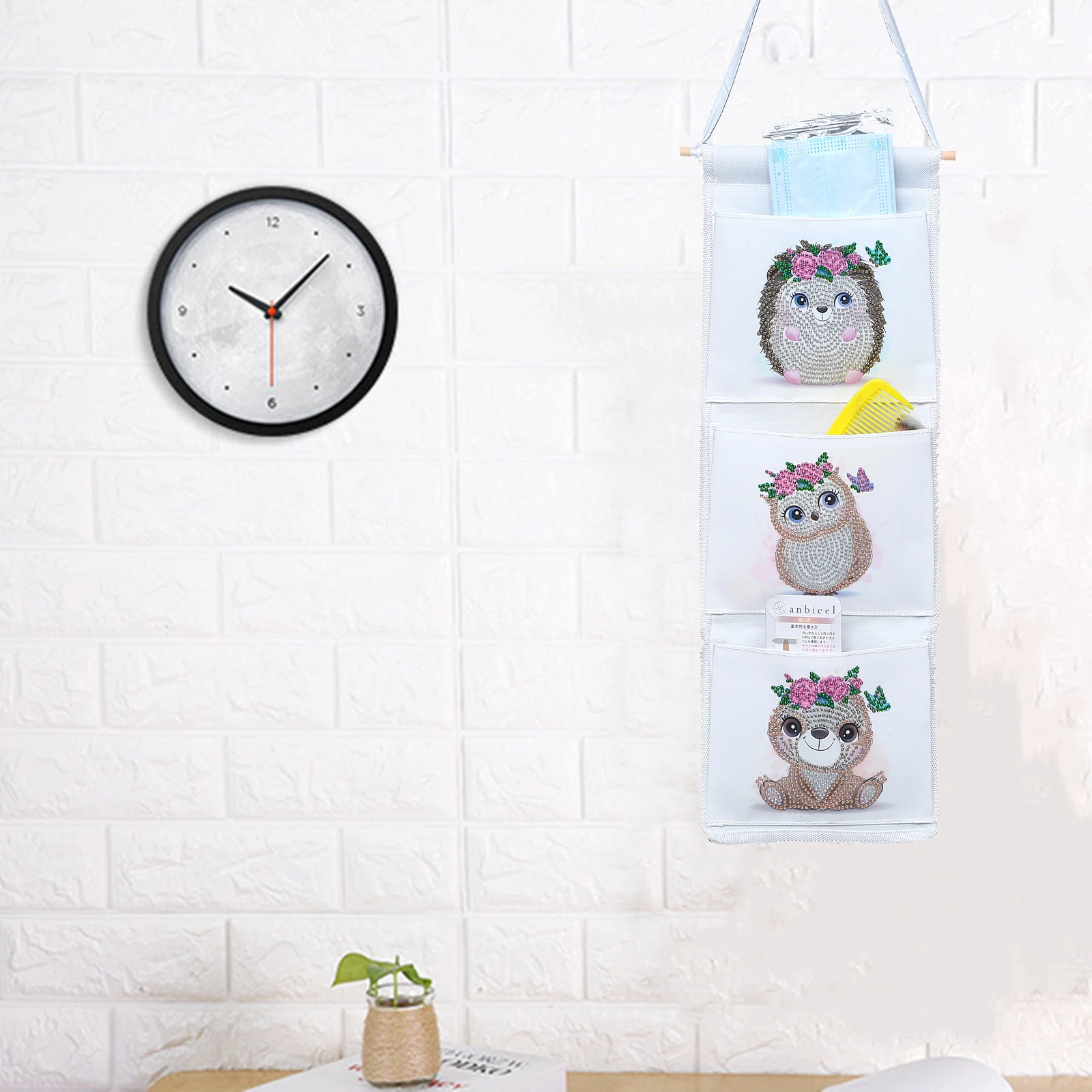 5D сделай сам подвесная сумка для хранения алмазной живописи дома настенная дверь