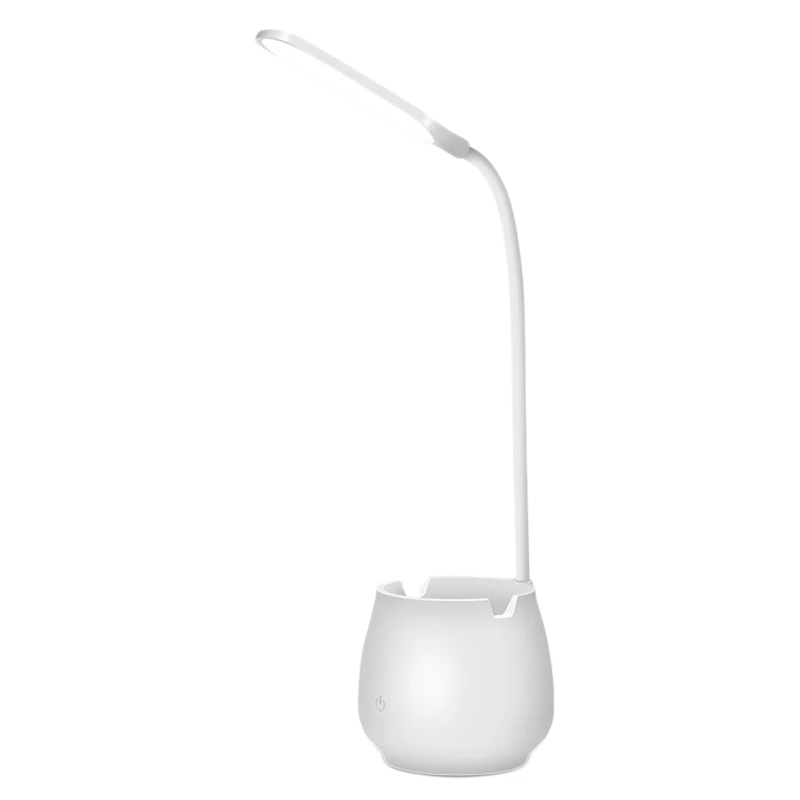 

Настольная лампа для чтения с защитой глаз, обучасветильник для чтения, 5 Вт, 1250 мАч, зарядка через USB, с держателем для ручки