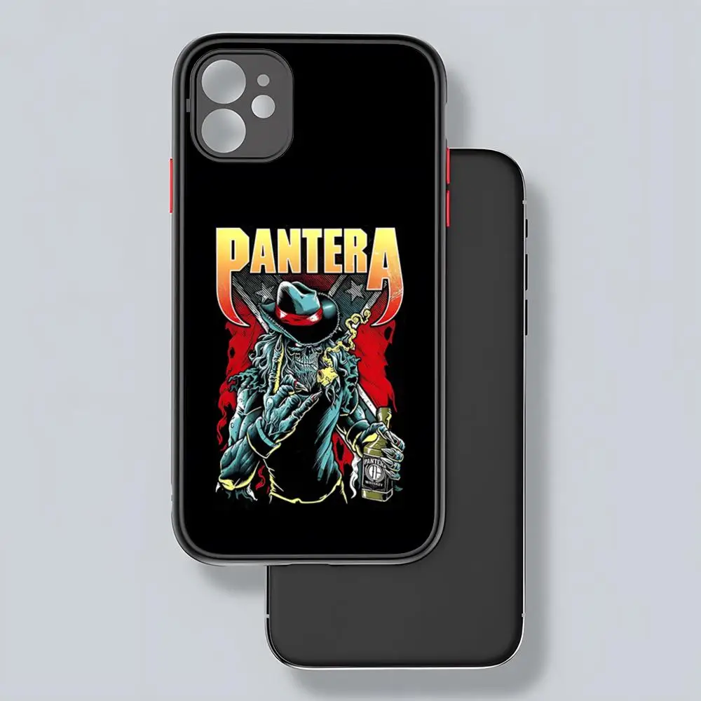 Чехол для телефона Dimebag Pantera Rock Band с матовой прозрачной задней панелью IPhone 16 15 14 13 12