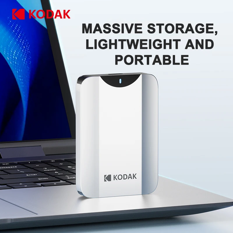Фото Внешний портативный жесткий диск Kodak P232 Dual 500 ГБ, 5 Гбит/с, 1 ТБ, USB 3.0, 2,5 дюйма, PHDD для ПК, PS5, ноутбуков и настольных компьютеров №5