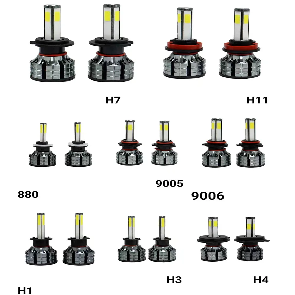 

2 H4 дневные Автомобильные фары, 4 COB-чипа, автомобильные лампы для фар K9, 72 Вт, 6500 лм, автомобильные аксессуары, K дневные противотуманные фары, 9-36 в