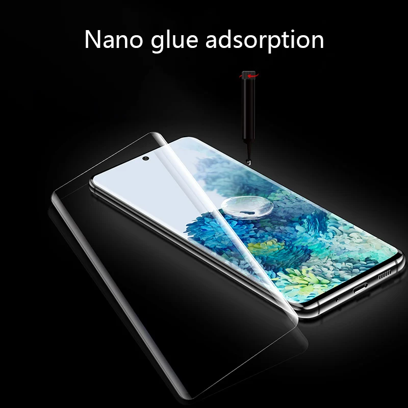 Закаленное стекло с жидким УФ-покрытием для Samsung Galaxy S20 S10 S8 S9 Plus S10E Ultra Note 10 8 9