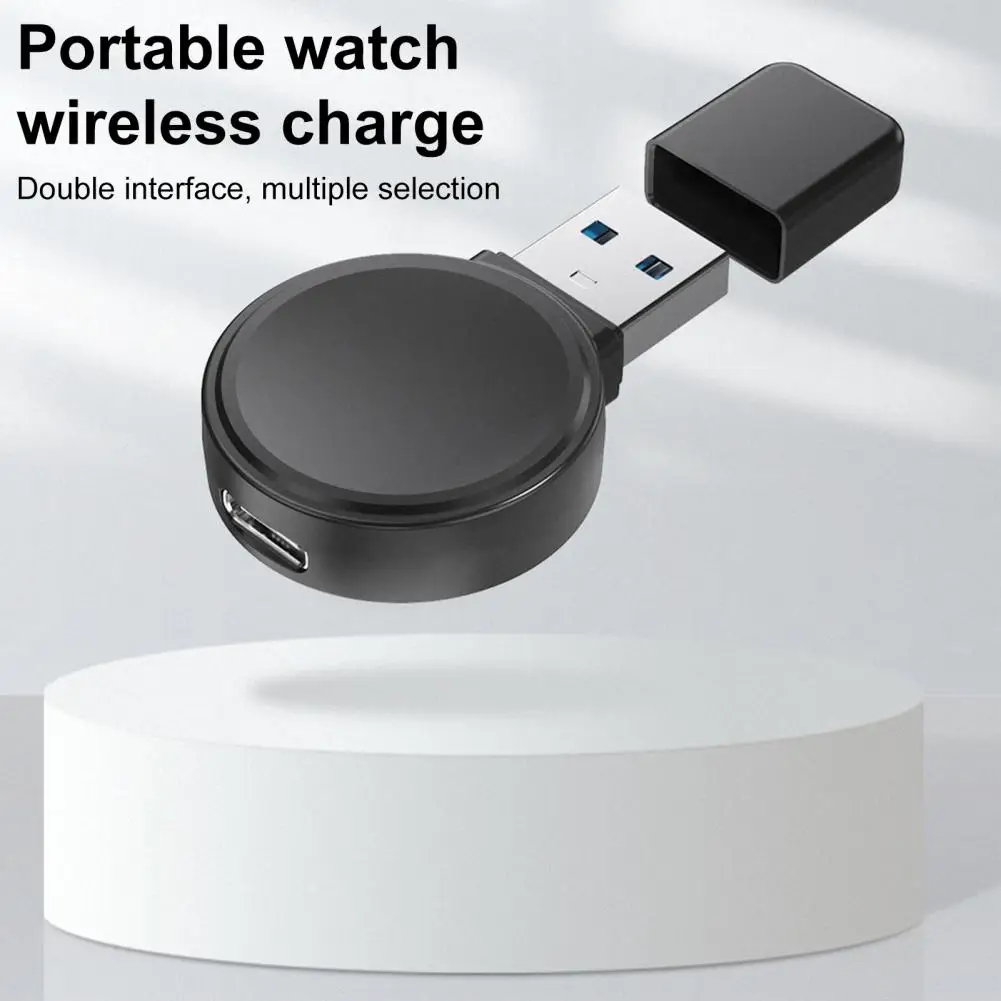 Беспроводное зарядное устройство для часов магнитное Apple Watch USB Type-C док-станция