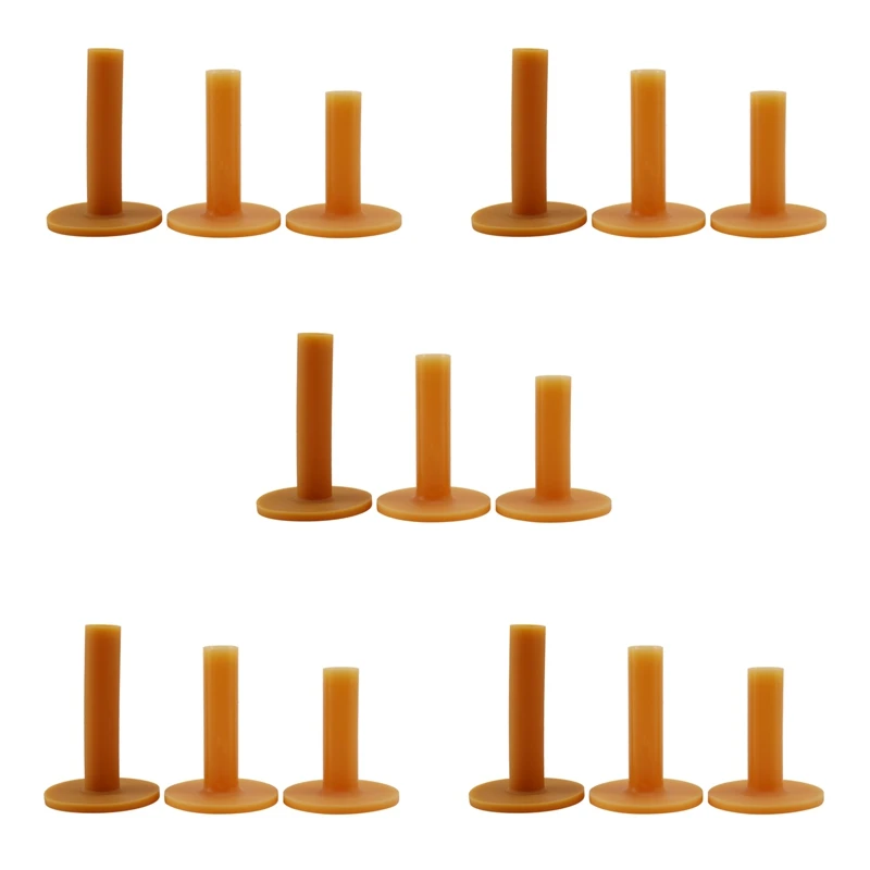

15 Piece Golf Tees Coffee Durable Tee Driving Range 60/ 70/ 80 Mm