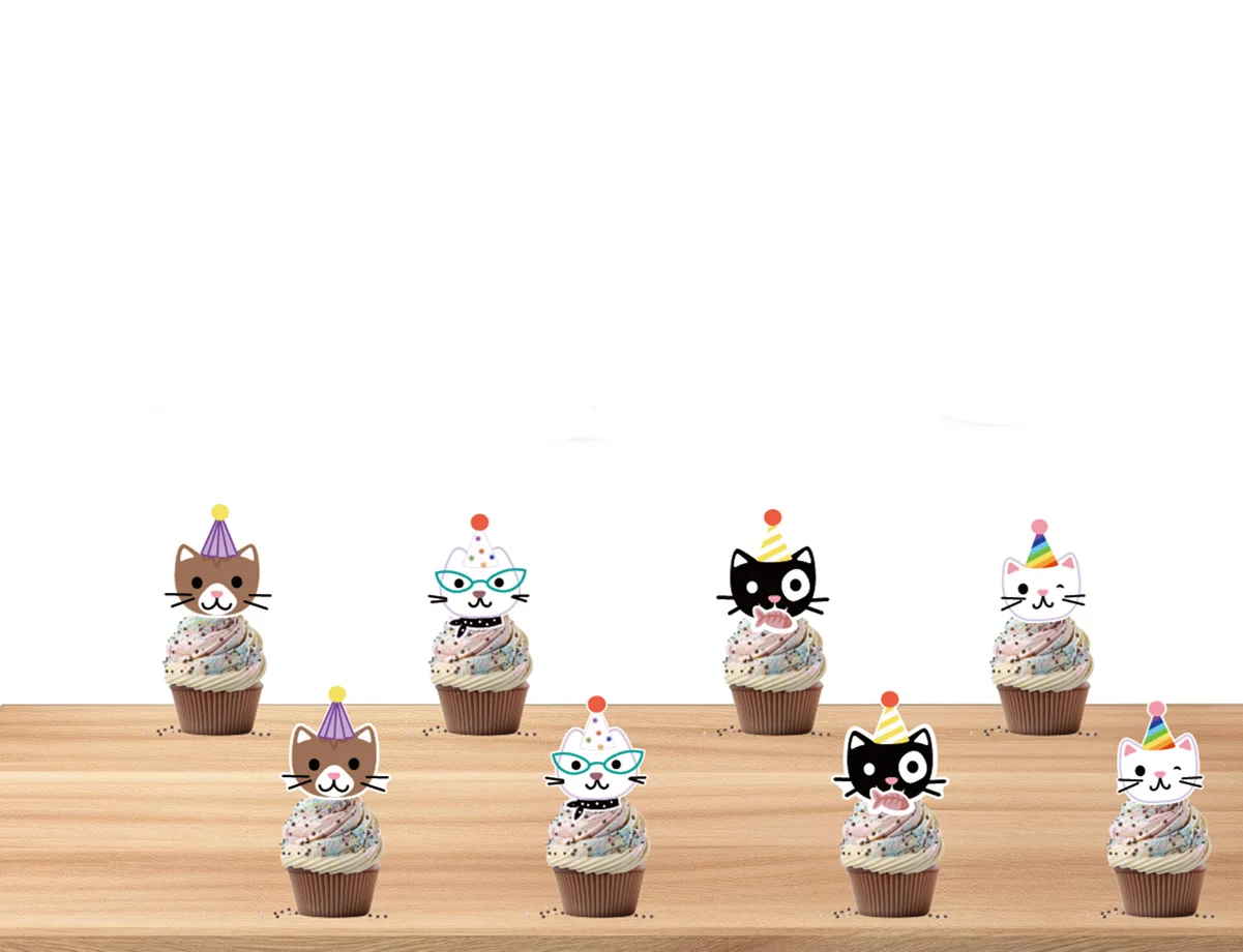 

Одноразовый набор посуды для детского дня рождения с мультяшным котом