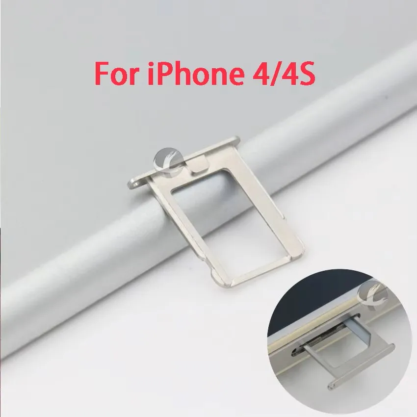 Оригинальный новый лоток для SIM-карты iPhone 4 4S 5 5S 5C SE 6 6P Plus разъем чтения держатель