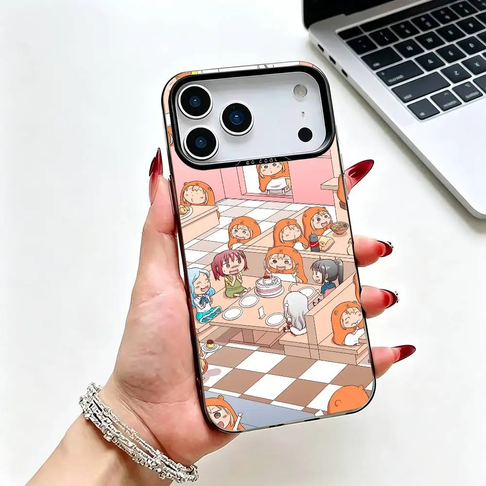 Милый аниме-чехол U-Umar chan для iPhone 17, 16, 15, 14, 13, 12, 11 Pro Max, XS, 17 Air, силиконовый, цветной, серебристый, с бампером (art.: 3920dbb3aeeac) - 3920dbb3aeeac