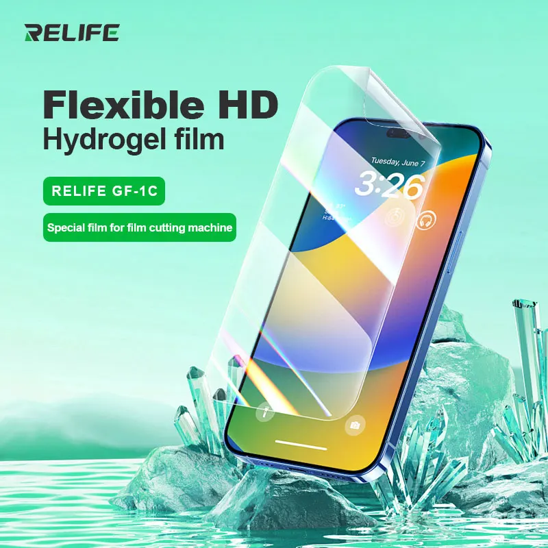 Фото Пленка гидрогелевая RELIFE GF-1C GF-2C GF-15C HD/матовая/защитная для серии Y22 Y25 C3 для станка для резки пленки без кода активации №2