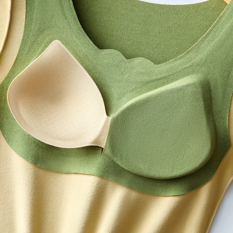 Thermal Underwear For Women Winter Thermo Lingerie With Bra Seamless Warm Lingerie Solid Color Long-Sleeved Top Thermo Clothes