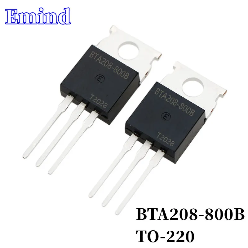 

20/50/100/200/500Pcs BTA208-800B BTA208 Triac 8A/800V TO-220 DIP Thyristor Large Chip