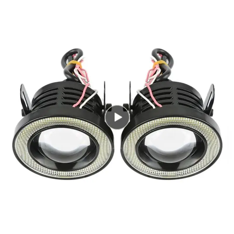 

Waterproof 3'' Car Fog Light Lamp White COB Angel Halo Eye Ring For SUV Truck Tractor