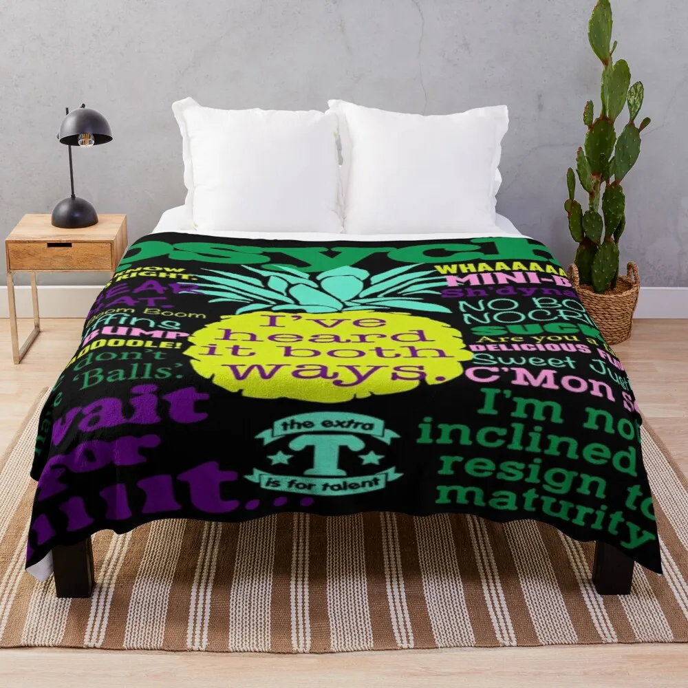 Psych Tv Juliet oхара экстрактный детектив Генри Спенсера-Psych Цитата тепловое одеяло