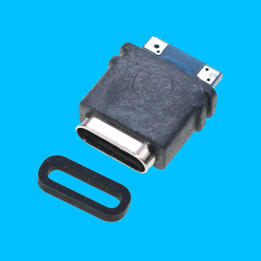 

20pcs 50pcs 100 USB 3.1 Waterproof Type-C Connector16PIN 5A Female Socket Double 5.1K Resistor Support Charging And Discharging