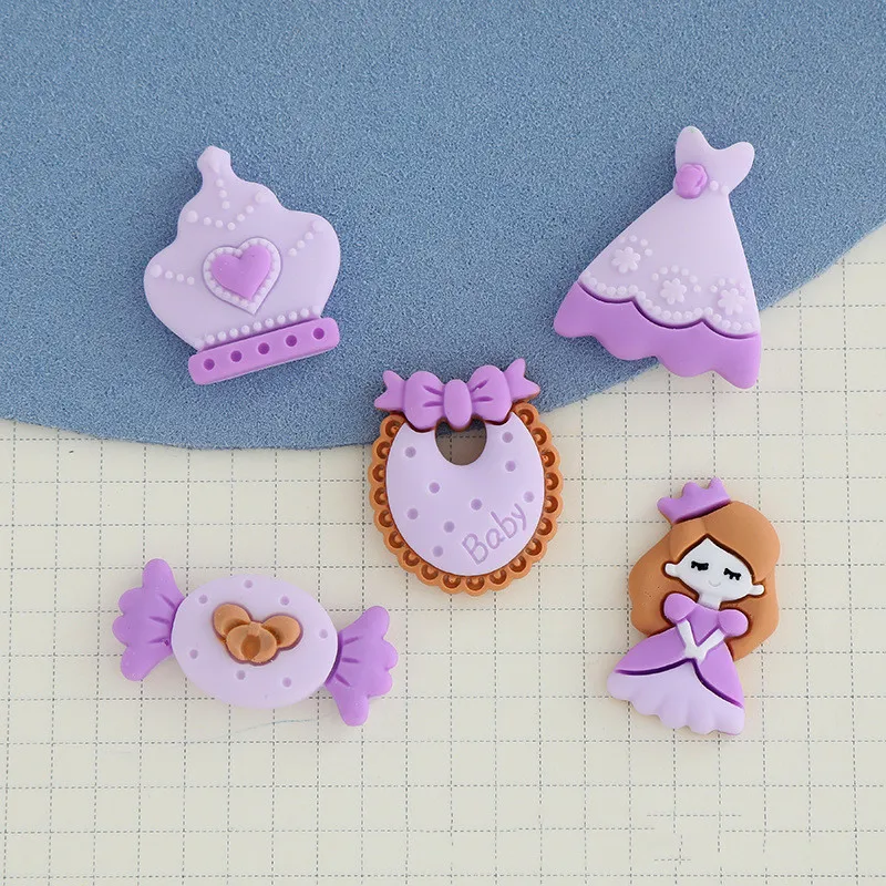 

10 шт., Детский фартук с кабошоном, 27 мм