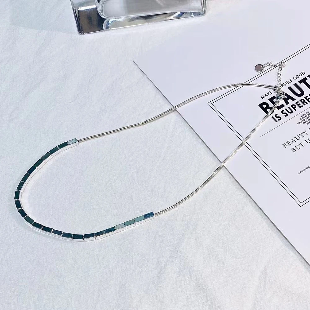 

Vintage Temperament Cool style Block concatenation Necklace for women's Girl party gift Upscale Accessories Jewelry wholesale