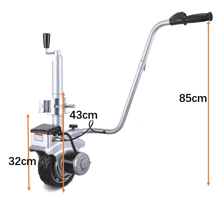 12 В 350 Вт электрический моторизованный прицеп для прицепа алюминиевый домкрат с