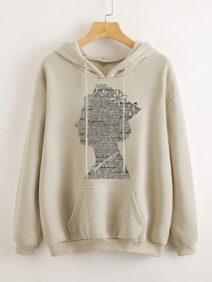 

Queen of England Print Casual Fashion Hoodie