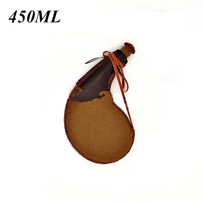 

DEOUNY Портативная кожаная фляга